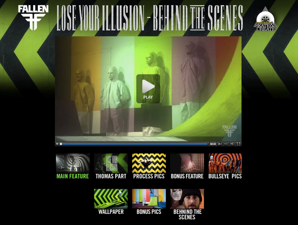 Fallen: Lose Your Illusion Microsite screen shot